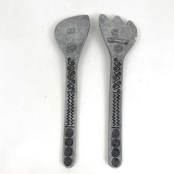 Wilton Armetale Reggae Pewter Serving Fork & Spoon - Picture 16 of 16